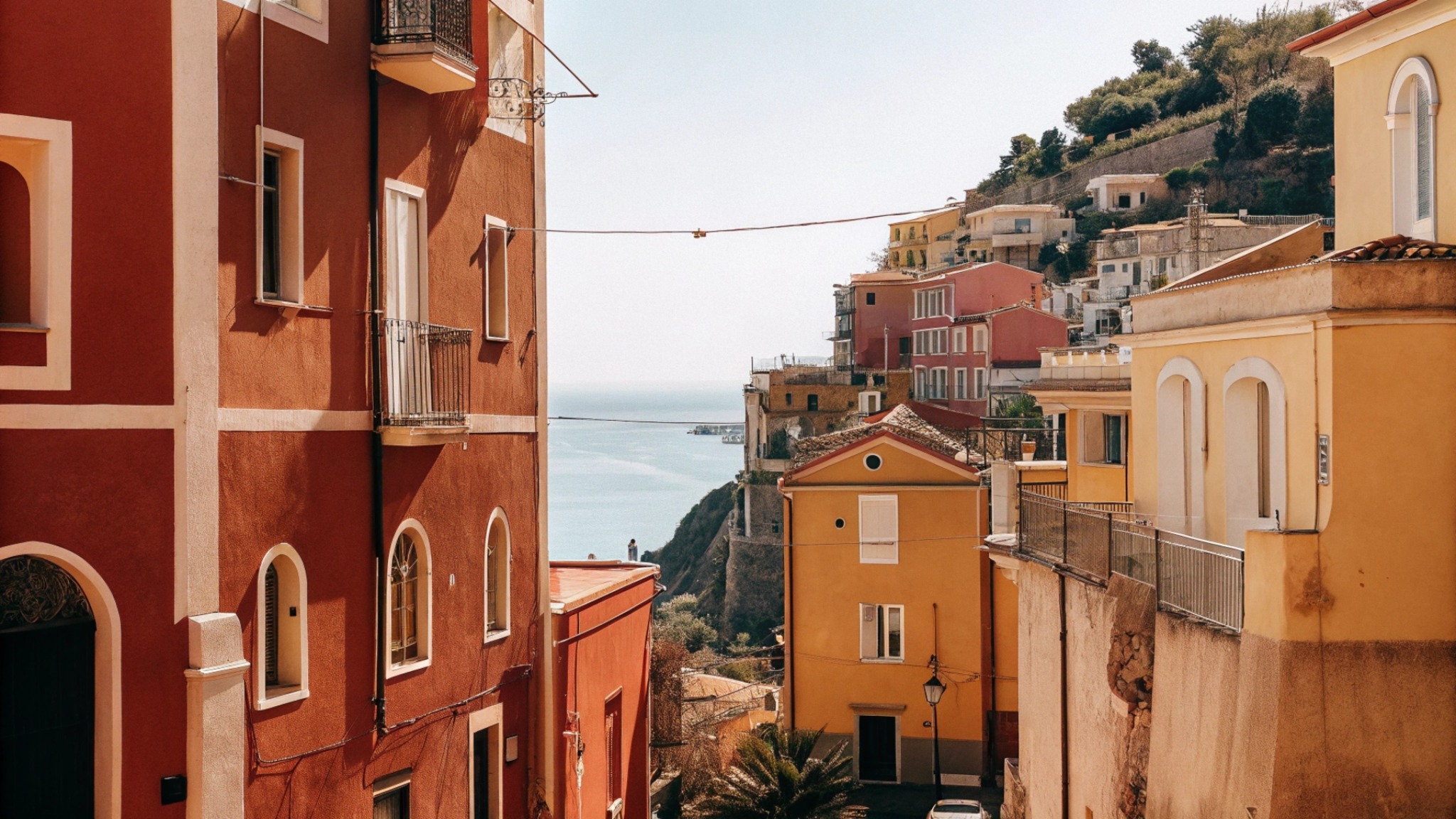 Panorama di Vietri sul Mare sulla Costiera Amalfitana
